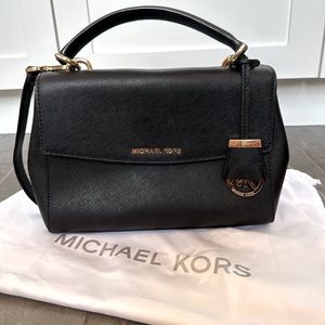 Authentic Michael Kors Ava Small Saffiano Leather Satchel